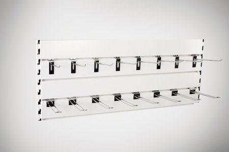 SG50 Back Panel - Slatted - 800x100mm - Silver 9006 1 SG50 Back Panel - Slatted - 800x100mm - Silver 9006