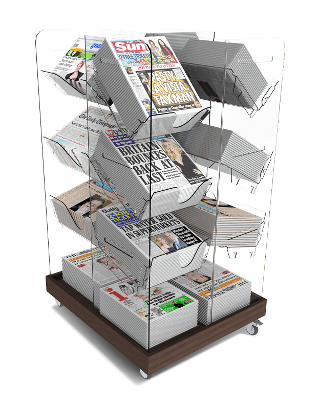 Bartuf B001006 Barcube 1 Newspaper Display