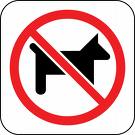 No Dogs - Vinyl Sticker