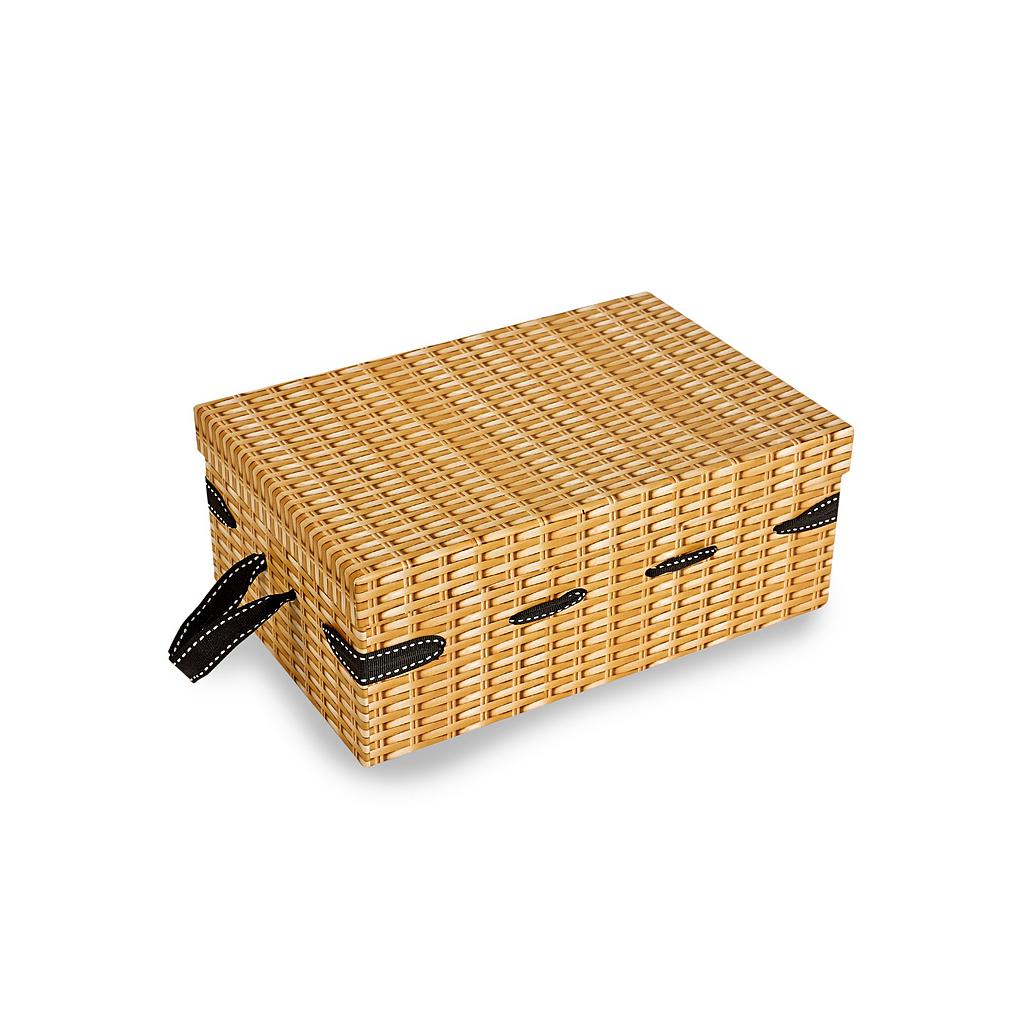 GP007 - Medium Rectangular Gift Box with Stitched Ribbon 1 GP007 Medium rectangular gift box with stitched ribbon