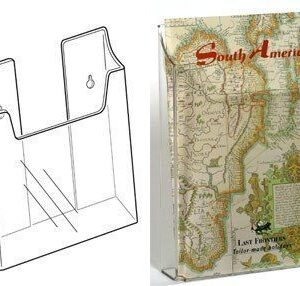 LD4460 - Wall Mounting Leaflet Dispenser - High Front: A5 Port - 156mm (W) x 210mm (H) x 45mm (D)