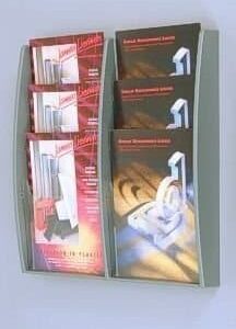 LD4575 - Maxi -Tier Leaflet Dispenser: A4 6 Pockets - 490mm (W) x 510mm (H)