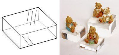 PS9260 - Solid Clear Acrylic Display Block: 50(w) X 25(h) X 25mm(d) 1 PS9260 - Solid Clear Acrylic Display Block: 50(w) X 25(h) X 25mm(d)