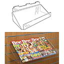 SL1231 - Magazine/Brochure Slatwall Shelf with Upstand: 600mm (W) x 320mm (D)