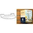 SL1251 - Semi-Circular Slatwall Shelf: Clear Acrylic - 400mm (W) x 200mm (D)