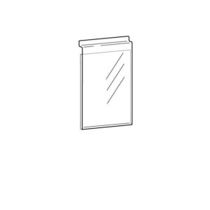 SL1758 - Slatwall Acrylic Sign / Poster Display - A1 Portrait