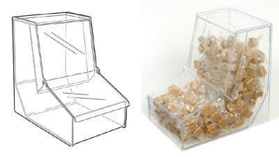 SL2110 - Pick & Mix Gravity Feed Dispenser: Slat Fix - 193mm (W) x 290mm (H) x 280mm (D) 1 SL2110 - Pick & Mix Gravity Feed Dispenser: Slat Fix - 193mm (W) x 290mm (H) x 280mm (D)