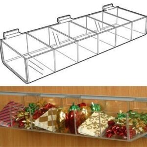 SL2640 - Ribon or Gift Tag Dispenser - Slat Fix: 6 compartments - 500mm (W) x 75mm (H) x 150mm (D)