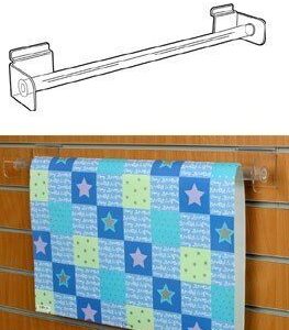 SL2720 - Giftwrap Hanging Rail - Slat Fix: 600mm (W)