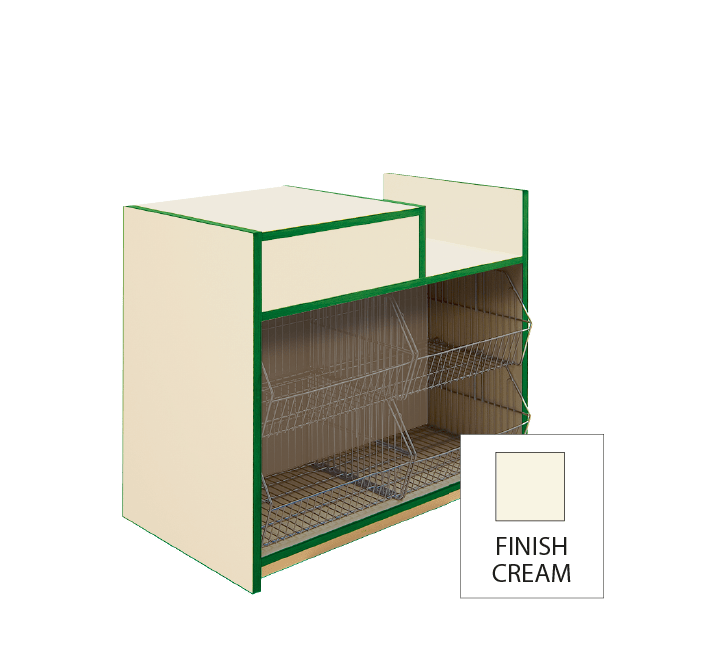 300 Series Convenience Counter & Crisp Display - L100cm - Natural Cream 1 300 Series Convenience Counter & Crisp Display - L100cm - Natural Cream