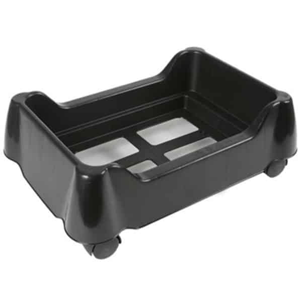 Shopping Basket Stacker with Wheels - Black Plastic 1 Shopping Basket Stacker with Wheels - Black Plastic