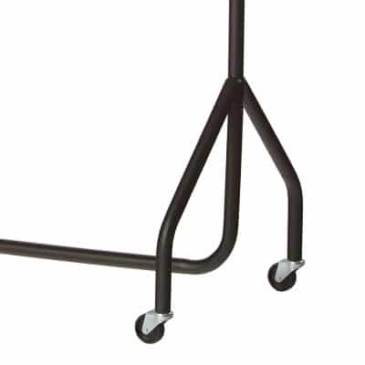 6ft Heavy Duty Garment Rail - Black 3 R1 Garment Rail - Leg Details