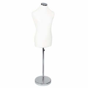 R1104 Male Display Bust - Chrome Base
