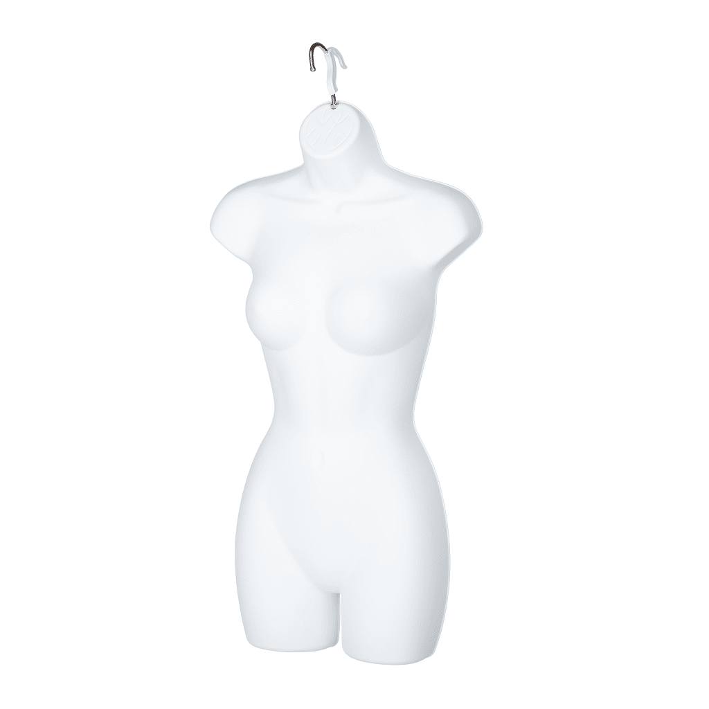 R1120 - Ladies Body Form - White 1 R1120 Female Body Form - White