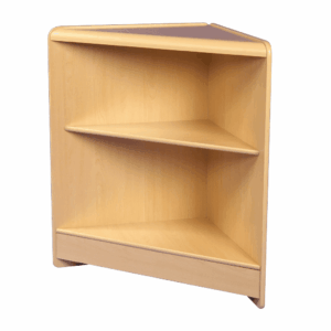 R1518 Open Corner Counter with Timber Shelf - Maple
