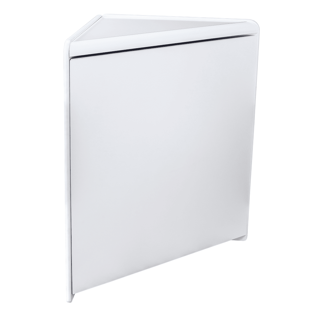 R1521 - Solid Corner Unit - White 2 RE1521-White Solid Corner Unit - Side View