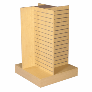 R1530 - 4 Way Slatwall Display Unit - Maple