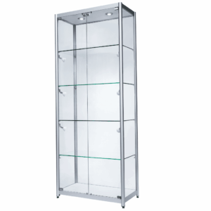 R1562 R1563 R1564 Double Door Aluminium Tower Showcase Display Cabinet