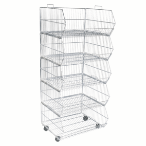 R1628 - 5 Tier Stacking Basket Set - 600mm