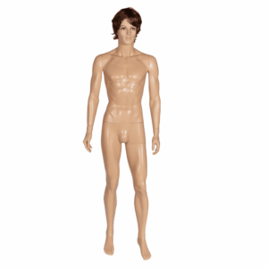 R321 Male Full Body Mannequin with Make Up - Fleshtone