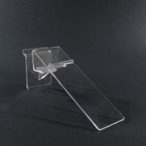 R1707 - Acrylic Slatwall Shoe Shelf With Heel Stop