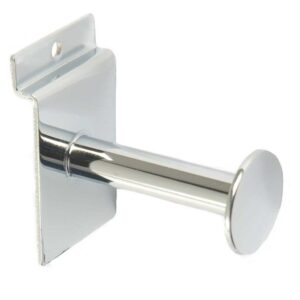 R518 - Single Garment Rail for Slatwall - 75mm / 3"