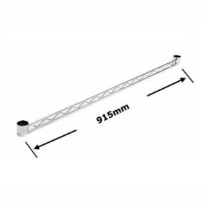 R925 - 36" Heavy Duty Chrome Hanging Rail - 900mm