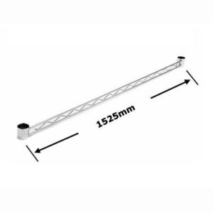 R927 - 60" Heavy Duty Chrome Hanging Rail - 1525mm