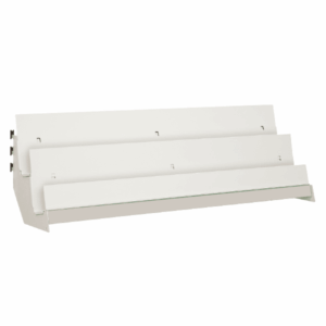 Tiered Shelves for Magazines etc to suit Evolve S50i and other 50mm pitch shop shelving systems