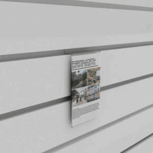 Slatwall Poster Holders
