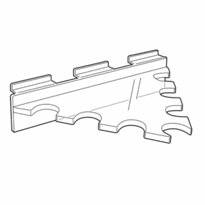 SL2420 Slatwall Cricket Bat / Hockey Stick Display - Top Support