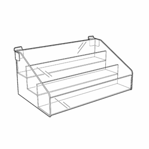 SL2485 Slatwall Stepped Display