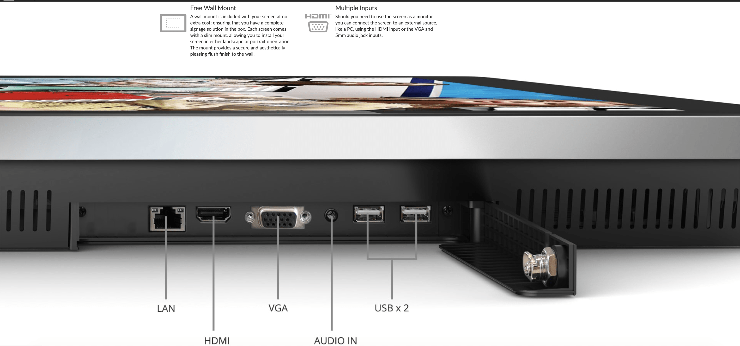 50" Android Advertising Display - PF50HD 7
