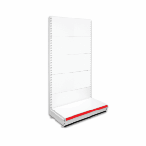 Single Sided Retail Shop Shelving - Jura & Red