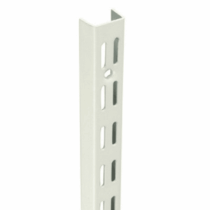 Twin Slot Uprights - White