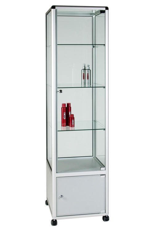 Unibox UB025 - 3/4 Display Tower Showcase with Storage - Standard 1 Unibox UB025 - 3/4 Display Tower Showcase with Storage - Standard