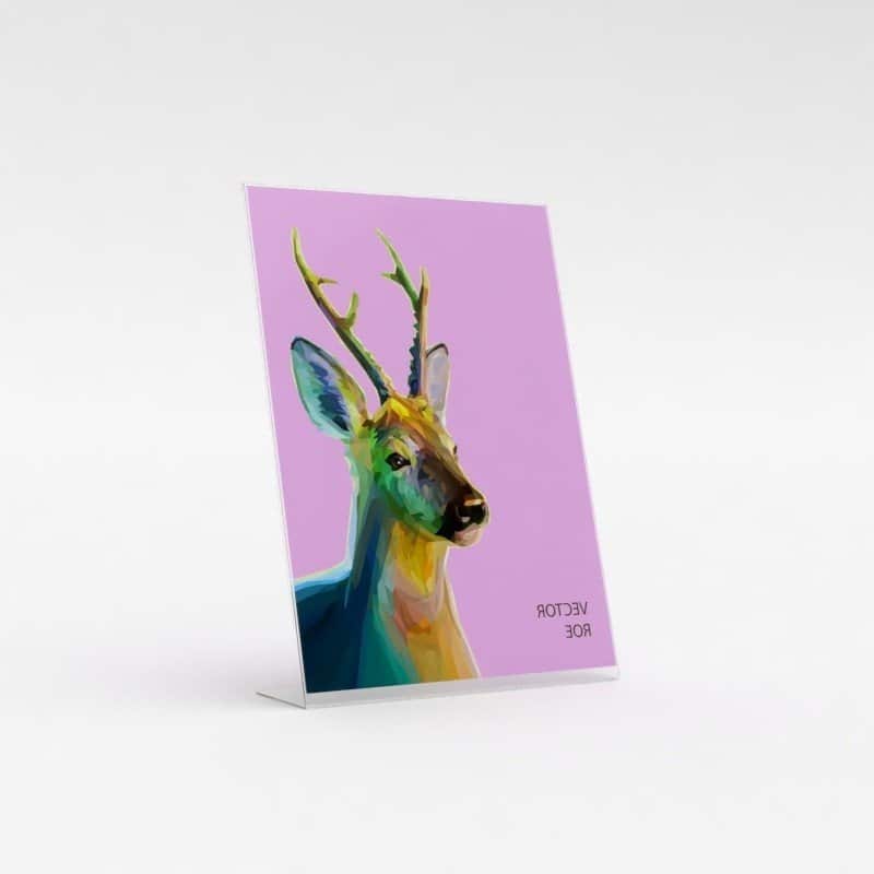 PS8502 - Styrene Freestanding Poster Holder - Sign Holder - A4 Portrait 1 PS8502 - Styrene Freestanding Sign/Poster Holder: A4 Port