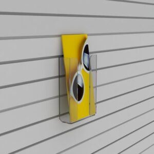 SL1651 - A5 Size Acrylic Slatwall Leaflet Holder (Formed)