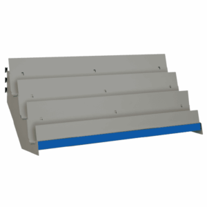 Tiered Shelves for Magazines etc to suit Evolve S50i and other 50mm pitch shop shelving systems