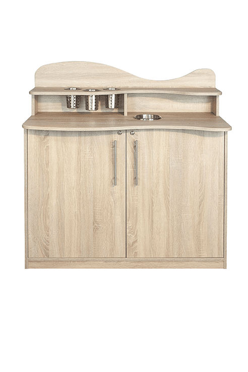 Coffee Station - Oak 4 Oak Coffee Station - Front View