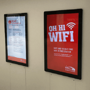 Slimline Advertising Displays