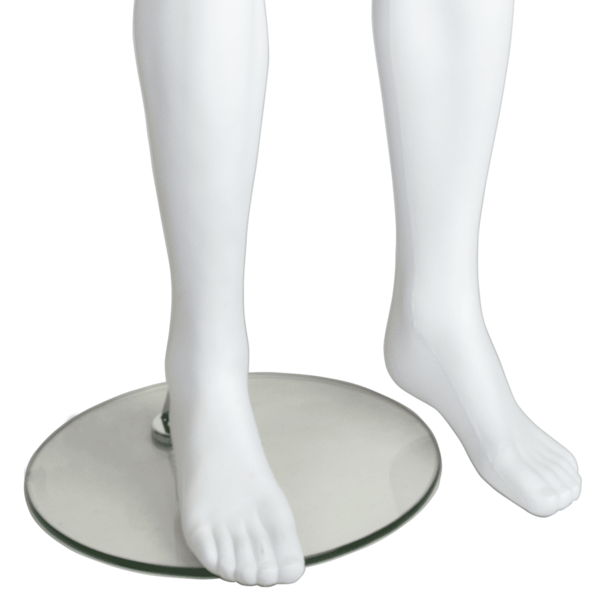 GEM301 Male Mannequin - Egg Head - Matt White 8 GEM301 Male Mannequin - Base