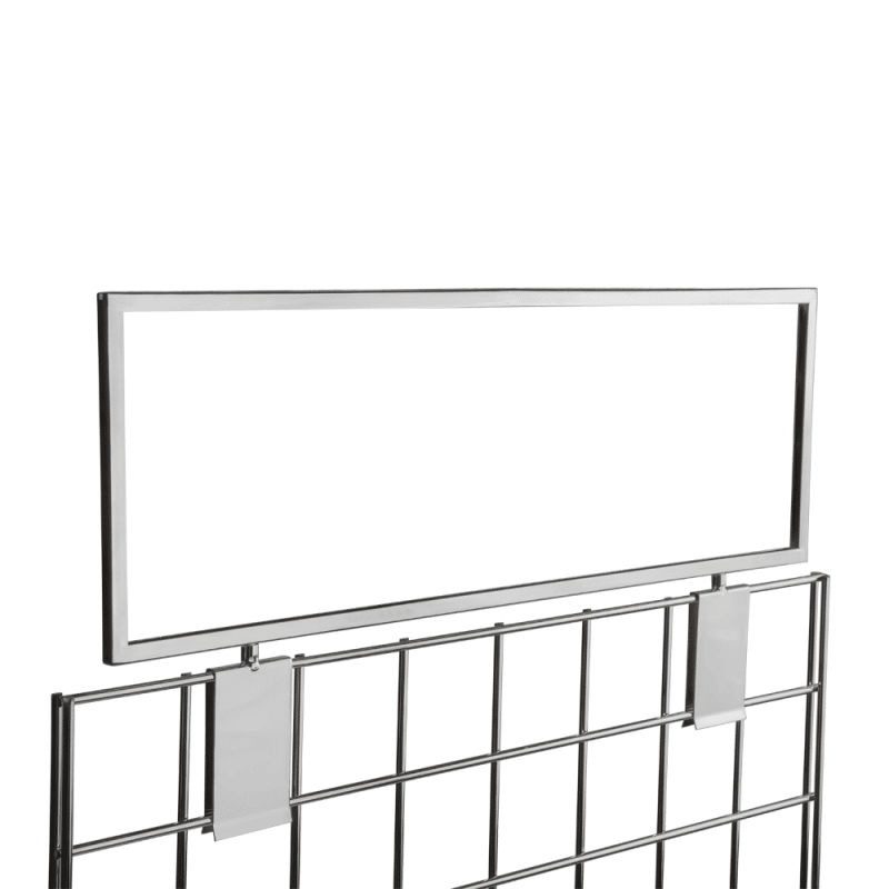 R445 - Gridwall Card Holder - Signage Header 1 R445 Signage Holder