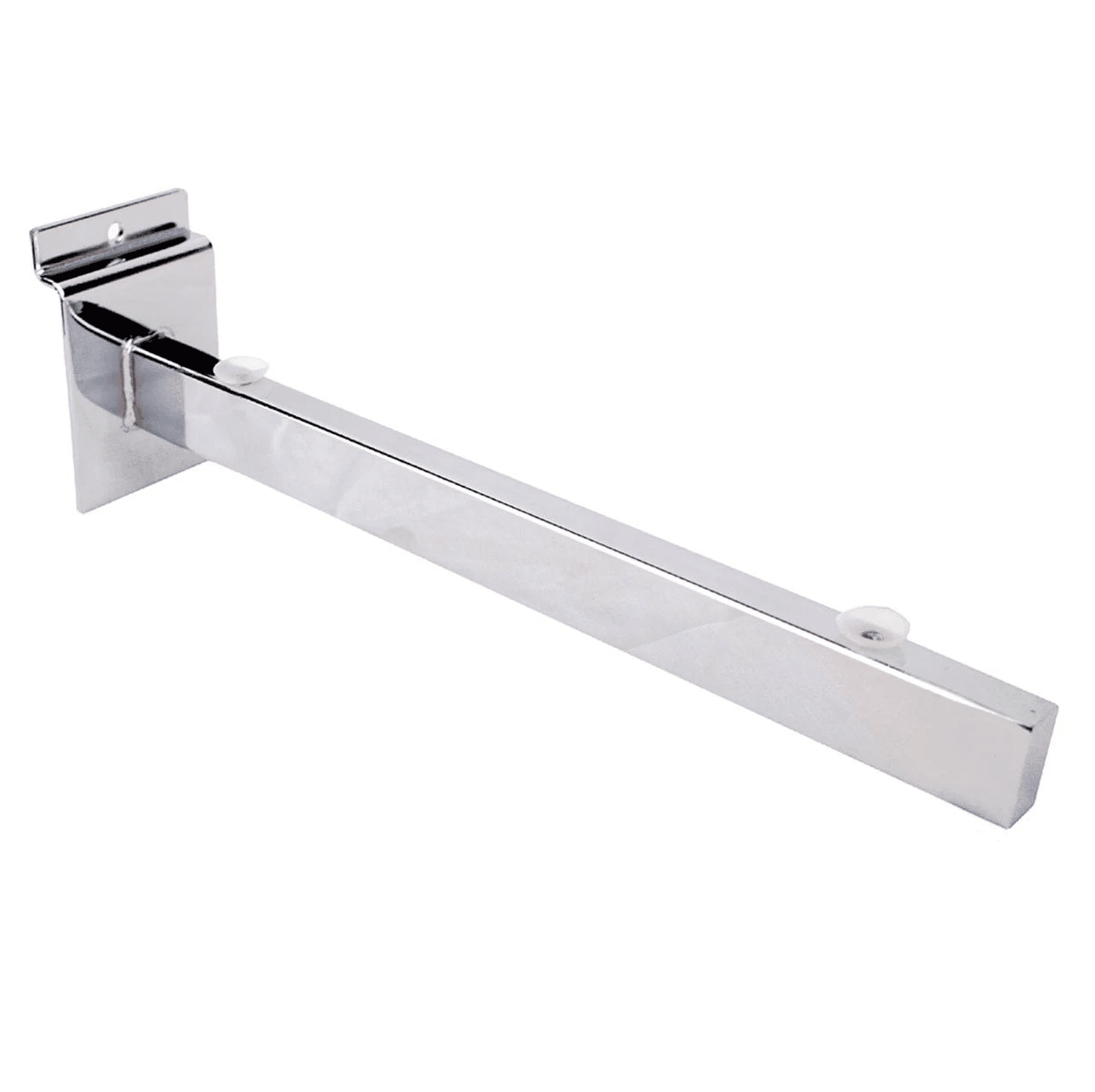 R544 - Glass Shelf Brackets for Slatwall - 300mm / 12" 1 R544 Slatwall Glass Shelf Bracket - 300mm