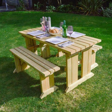 Tinwell Picnic Table And Bench Set 1 Tinwell Picnic Table And Bench Set