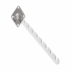 R154 - Wall Mounted 9 Notched Arm - Chrome