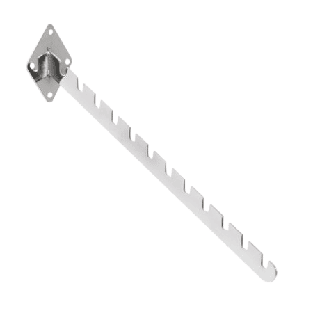 R155 - Wall Mounted 12 Notched Arm - Chrome 1 R155 - Wall Mounted 12 Notched Arm - Chrome