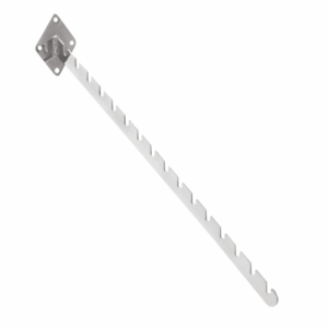 R156 - Wall Mounted 16 Notched Arm - Chrome