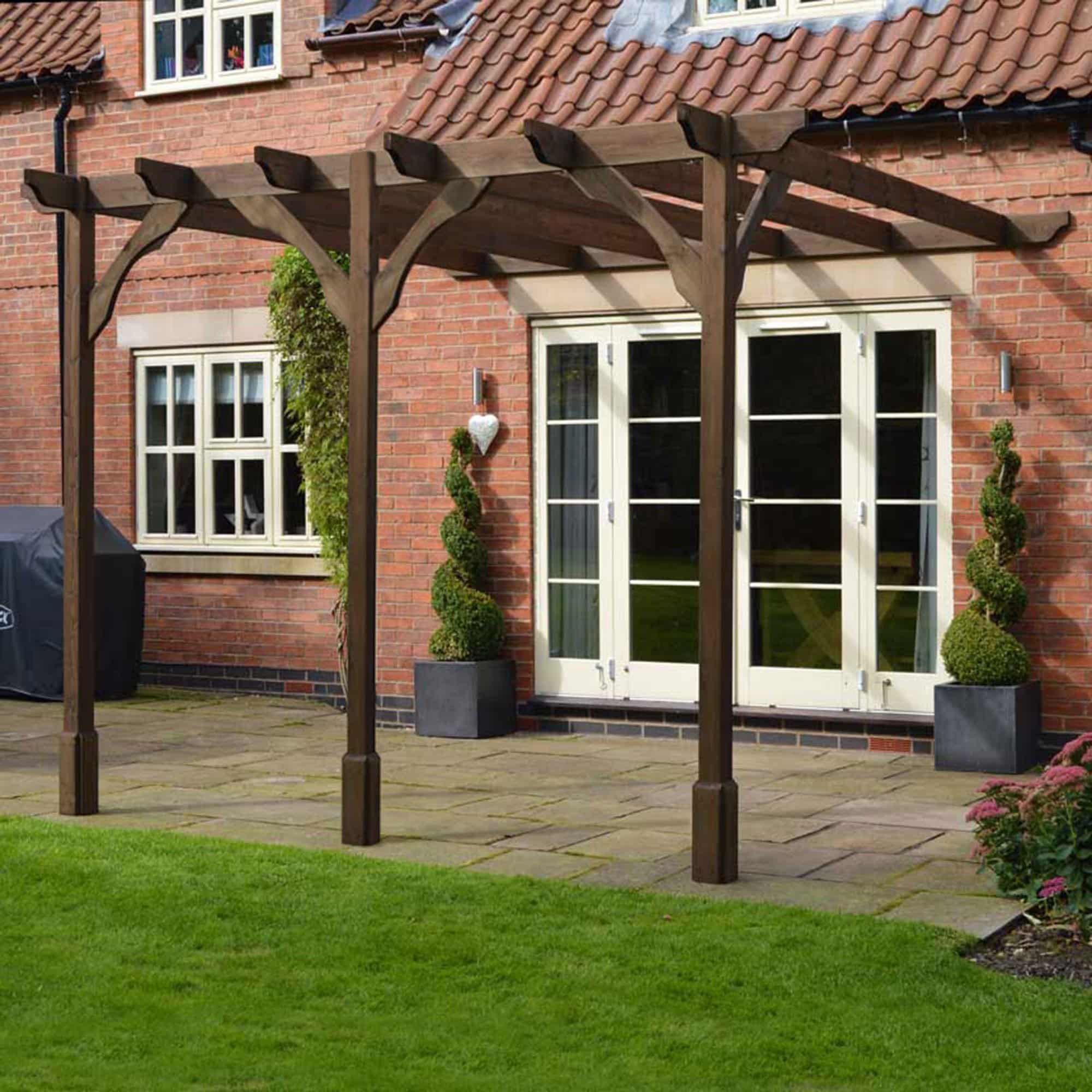 Premium Lean To Pergola - 3 Post 2 Premium Lean To Pergola - 3 Post - Image 2