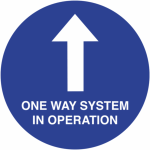 SD031 One Way System Floor Sign